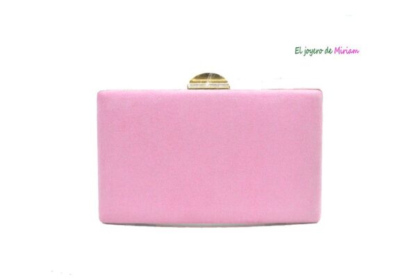 Bolso clutch rosa chicle