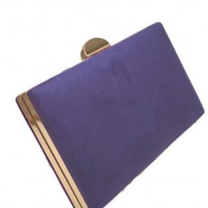 Bolso clutch morado antelina