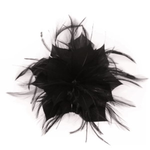 Flor tocado negro