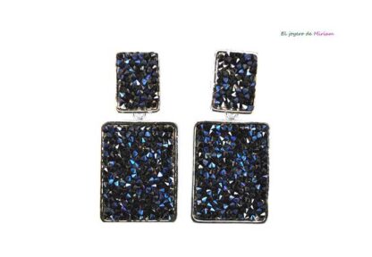 Pendientes azul marino fiesta