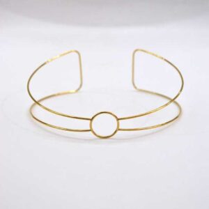 Gargantilla choker dorada
