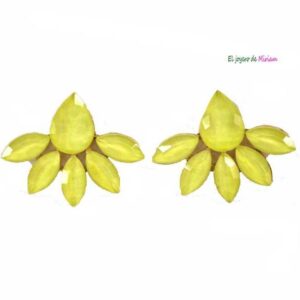 Pendientes flor lima