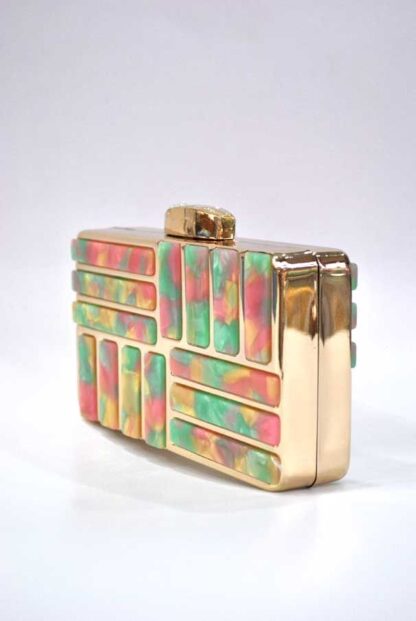 Bolso de fiesta clutch nácar - Imagen 2