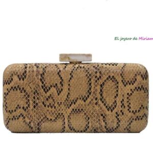 Clutch animal print marrón