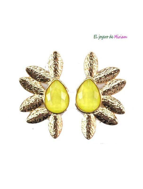 Pendientes lima hojas