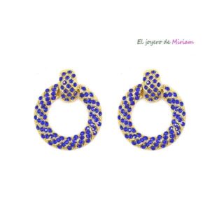 Pendientes dorados y klein