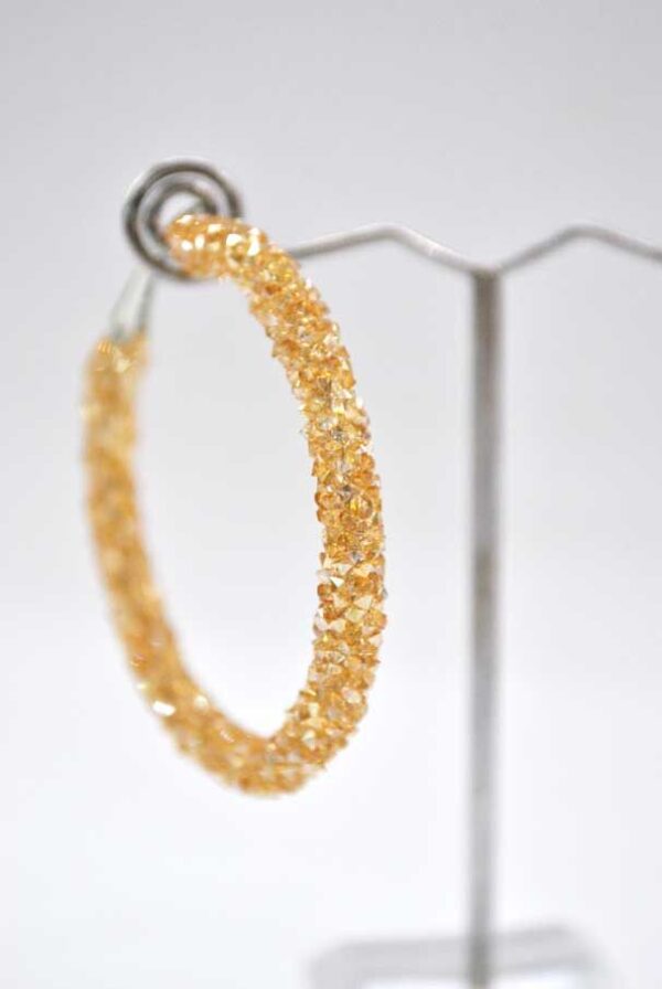 Pendientes aros dorados - Imagen 2