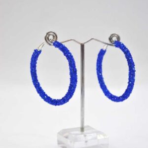 Pendientes aros azules
