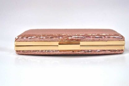Clutch lentejuelas oro rosa - Imagen 2