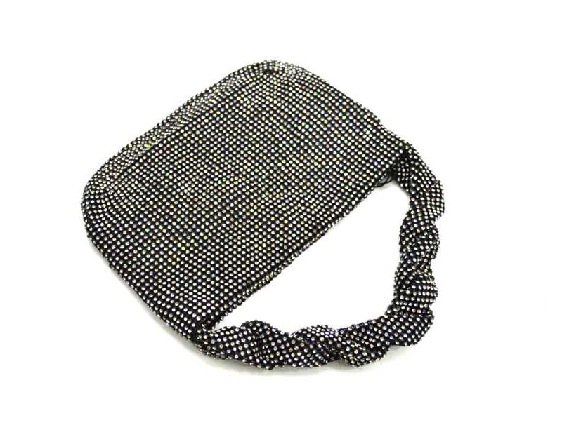 Bolso negro malla brillantes