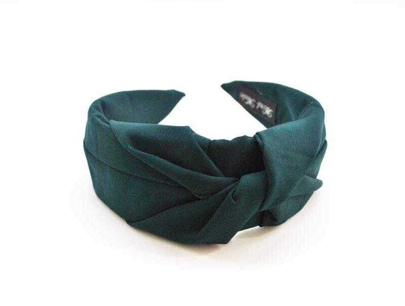 Diadema verde botella