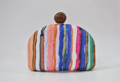 Bolso clutch estampado rayas - Imagen 3
