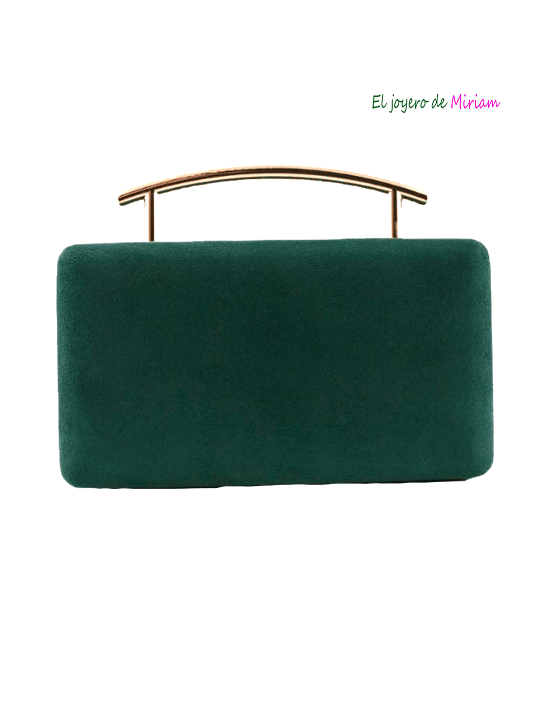 Clutch verde botella - joyero Miriam