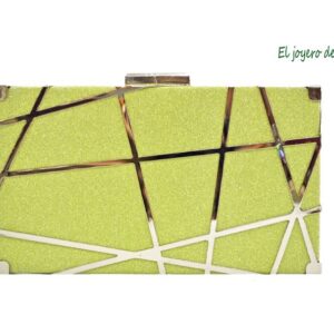 Bolso clutch lima glitter