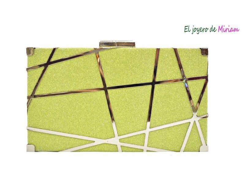 Bolso clutch lima glitter