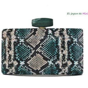 Clutch animal print polipiel
