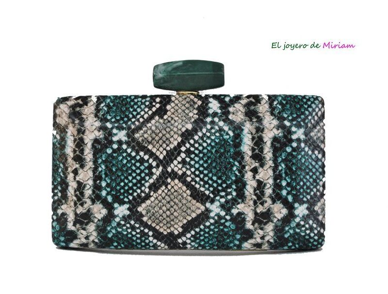 Clutch animal print polipiel
