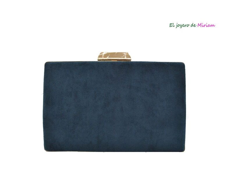 Bolso clutch antelina petróleo