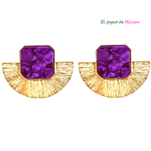 Pendientes bugamvillas esmalte