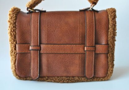 Bolso marrón borreguito - Imagen 3