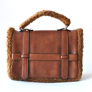 Bolso marrón borreguito