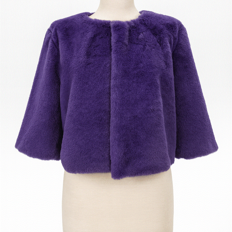 Estola o capa pelo morado