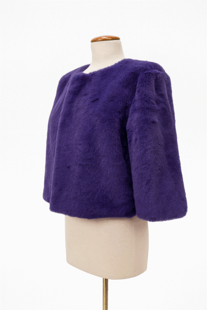 Estola o capa pelo morado - Imagen 2