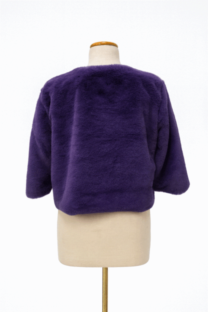Estola o capa pelo morado - Imagen 3
