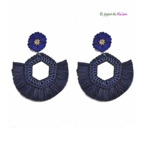 Pendientes flecos marino