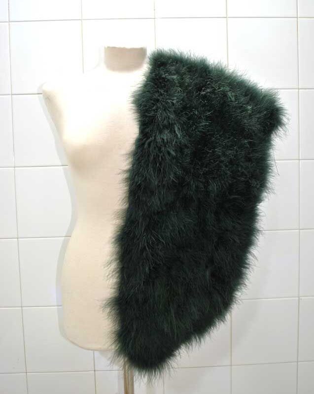 Estola de hombro verde botella