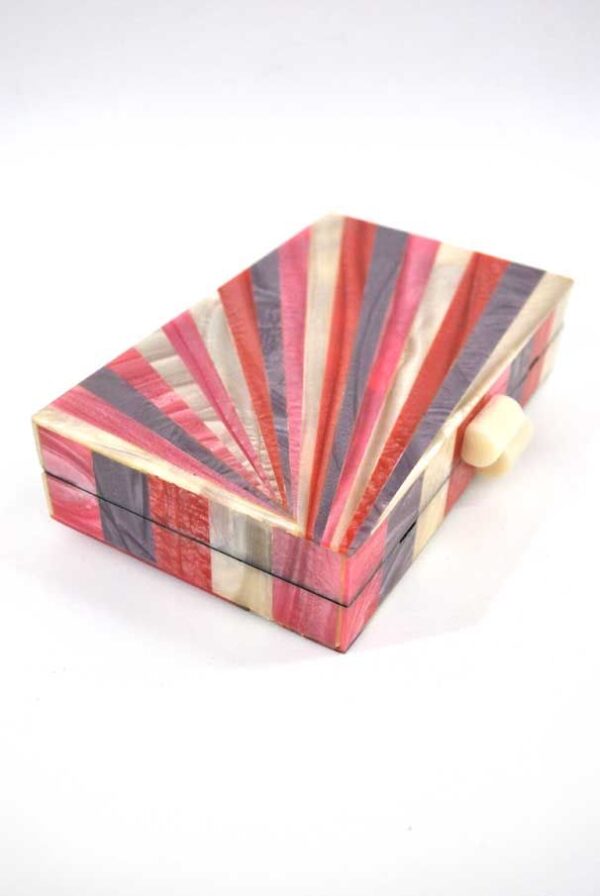 Bolso clutch resina rayas - Imagen 7