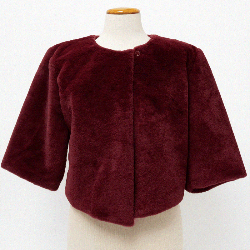 Estola o abrigo burdeos pelo
