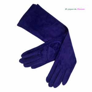 Guantes largos morados