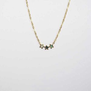 Colgante dorado estrellas