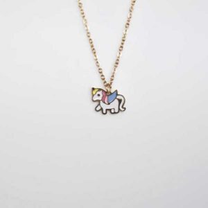 Colgante acero unicornio