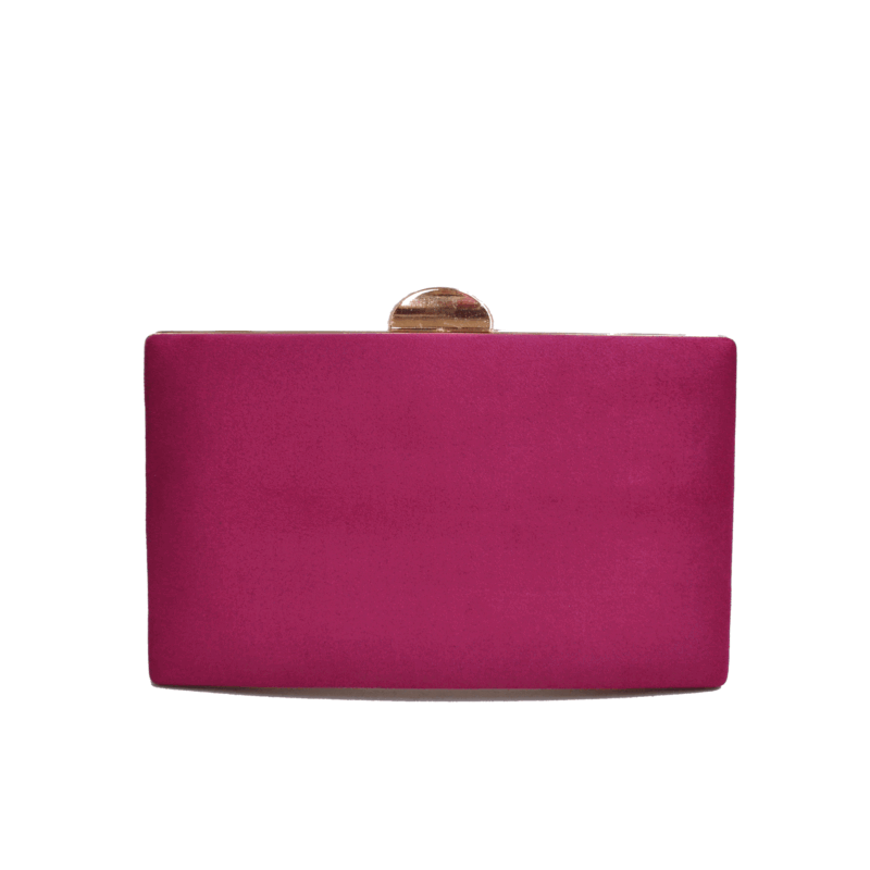 Bolso clutch rosa fresa