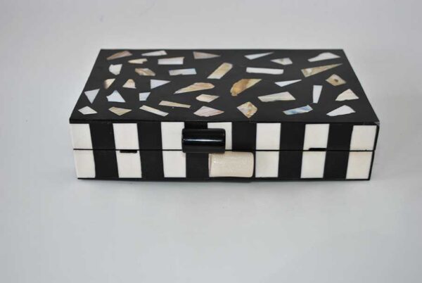 Bolso clutch madera y nácar - Imagen 5
