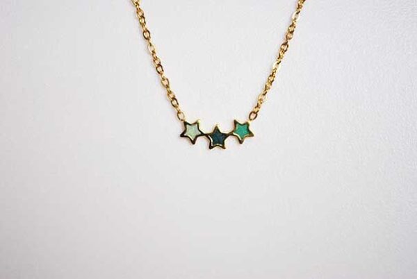Colgante dorado estrellas - Imagen 2