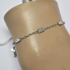 Pulsera acero cristales