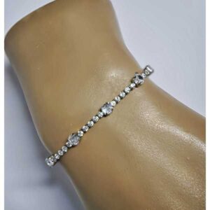 Pulsera plateada acero