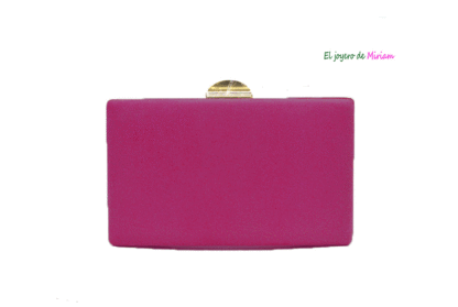 Bolso clutch rosa fucsia