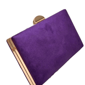 Bolso clutch morado cardenal