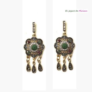 Pendientes facetados vintage