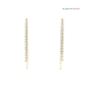 Pendientes cadenas acero