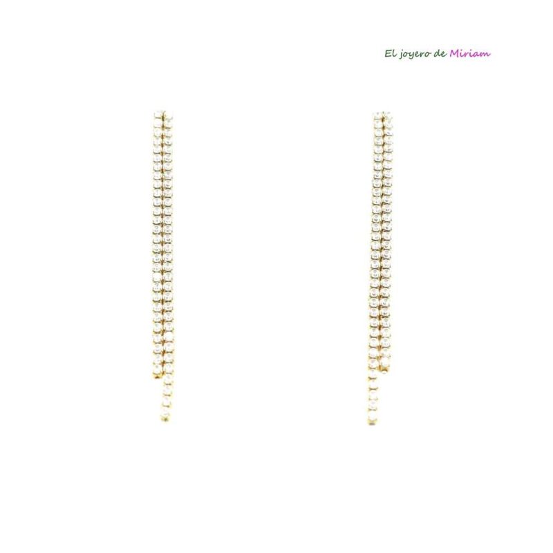 Pendientes cadenas acero