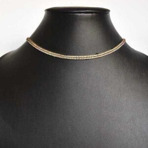 Choker dorada circonitas