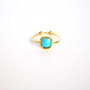 Anillo turquesa ajustable
