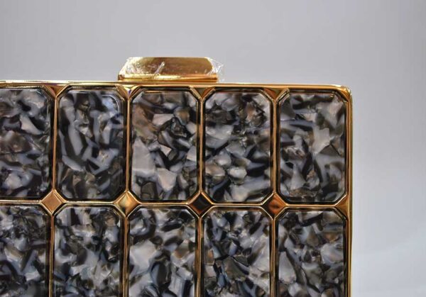 Bolso clutch nácar mármol - Imagen 2