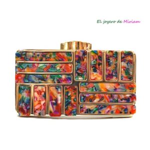 Clutch fiesta nácar multicolor