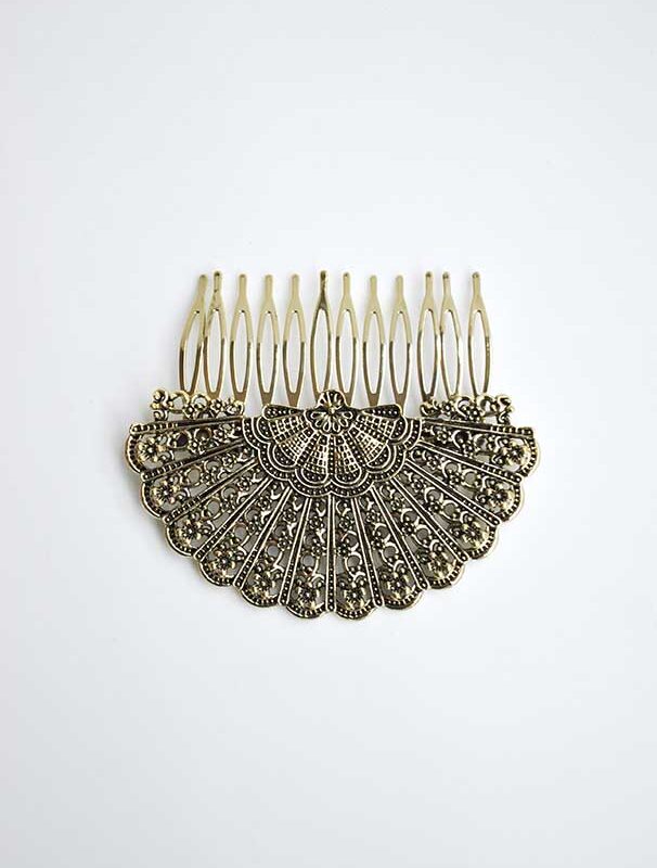 Peineta dorado envejecido